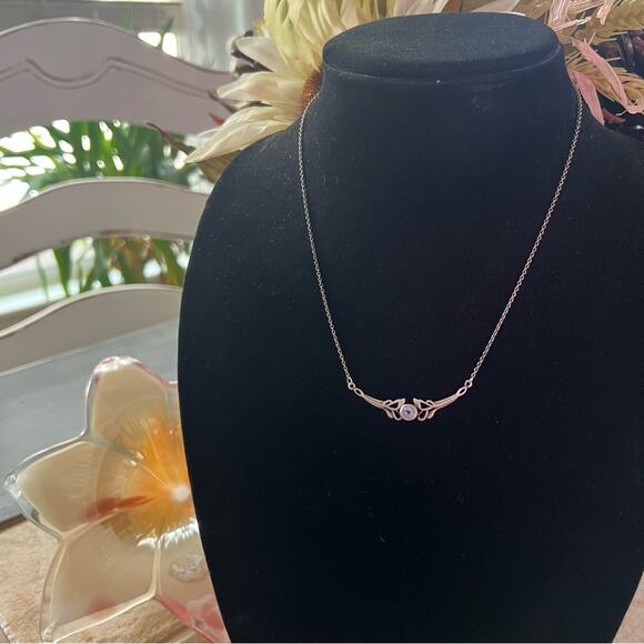 Sterling Silver with Blue Gem Necklace - Picture 10 of 10